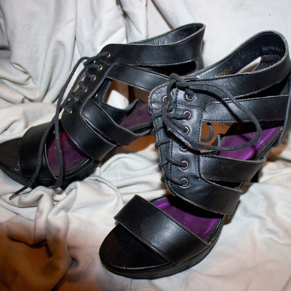 Z. CAVARICCI., 9, Black, Leather